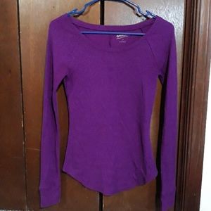 🍂4 for $10🍂 Purple Thermal fitted shirt